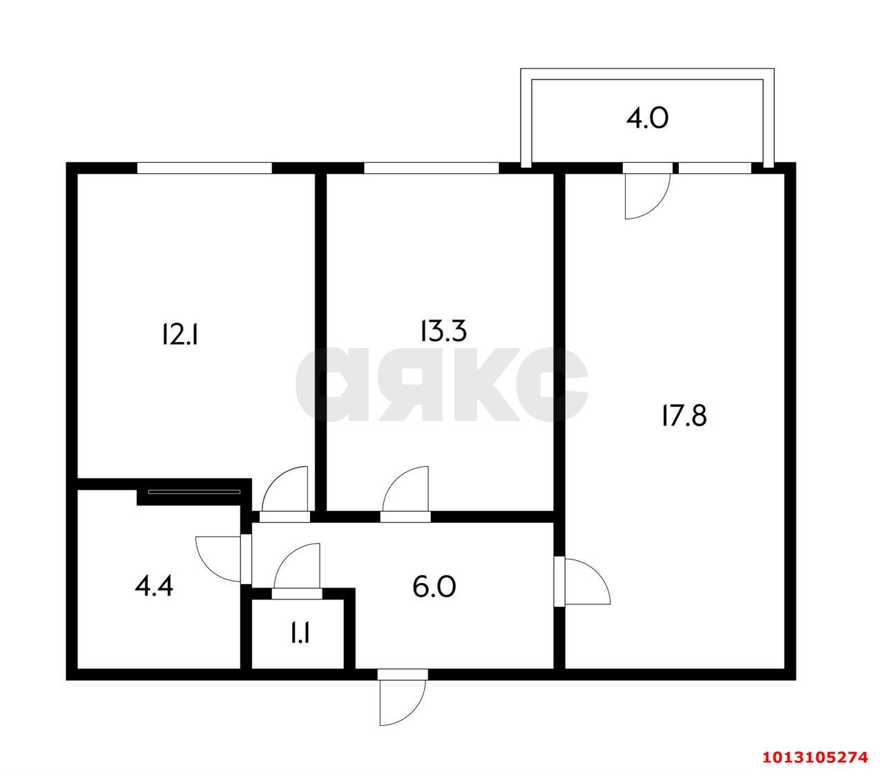 Фото №18: 2-комнатная квартира 54 м² - Краснодар, Камвольно-суконный Комбинат, ул. Магистральная, 11к1