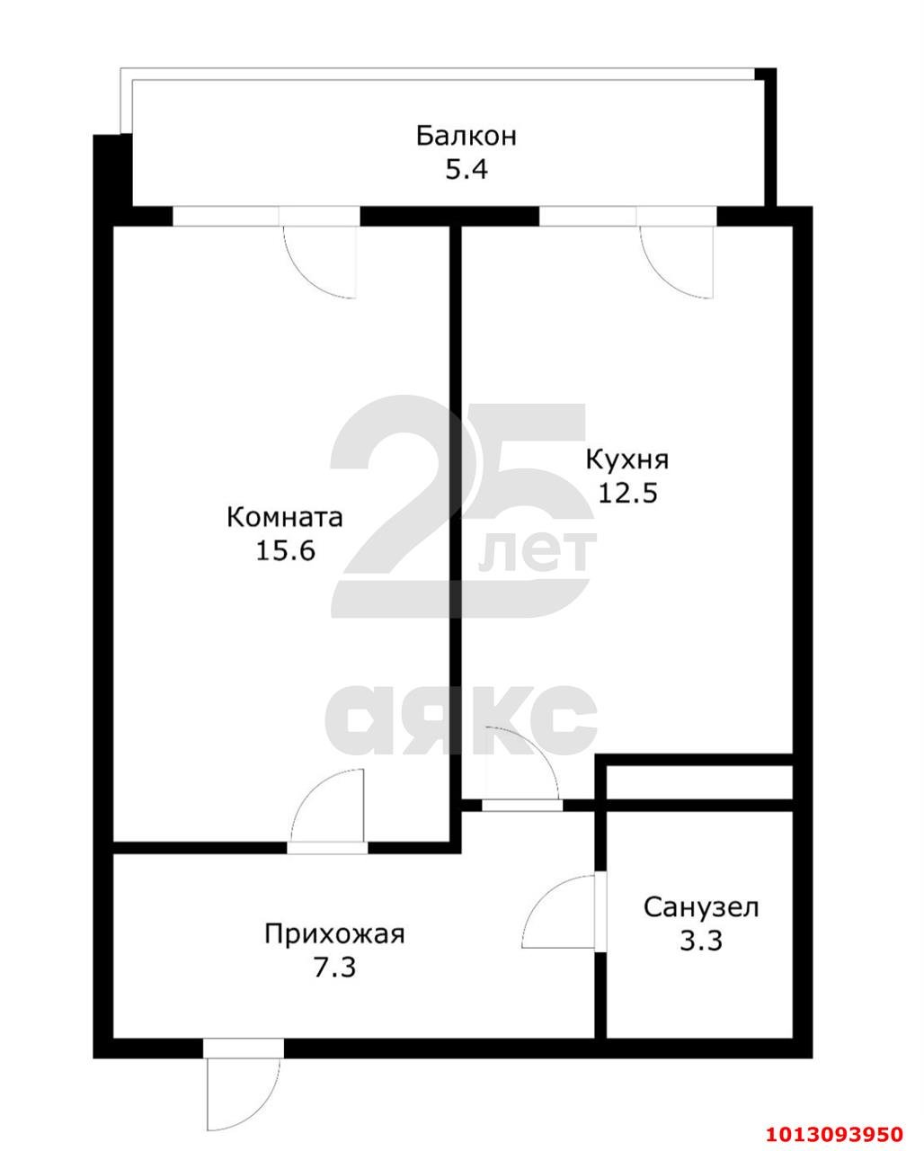 Фото №10: 1-комнатная квартира 44 м² - Краснодар, жилой комплекс Три Кита, ул. Московская, 131к1