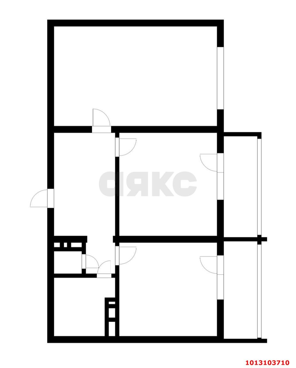 Фото №5: 2-комнатная квартира 56 м² - Краснодар, Восточно-Кругликовский, ул. Черкасская, 131