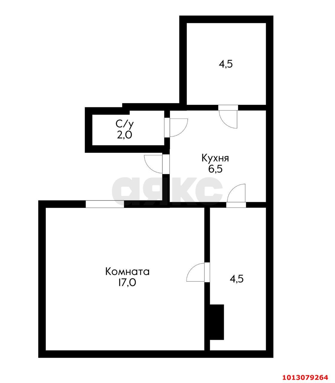 Фото №11: 1-комнатная квартира 32 м² - Краснодар, Центральный, ул. Фрунзе, 107