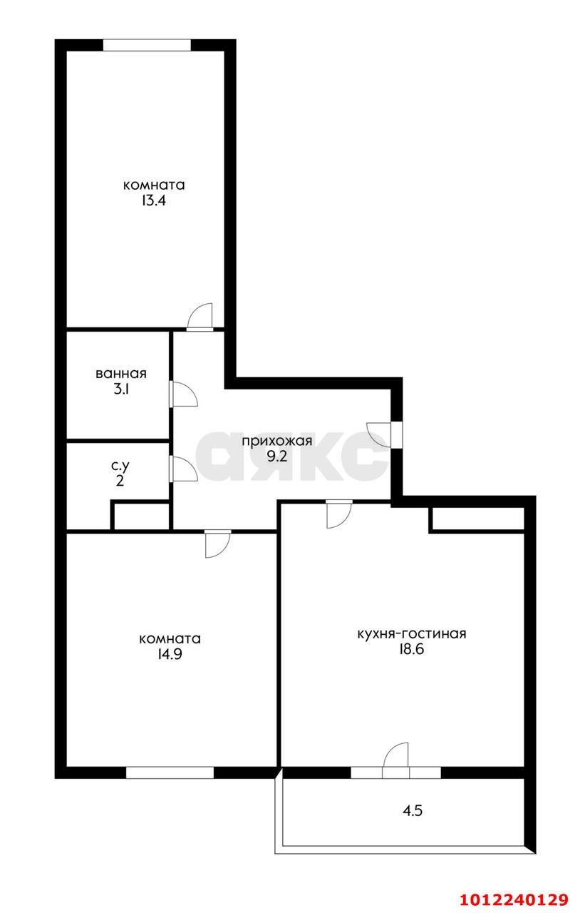 Фото №6: 2-комнатная квартира 70 м² - Краснодар, жилой комплекс Свобода, ул. Домбайская, 55к5