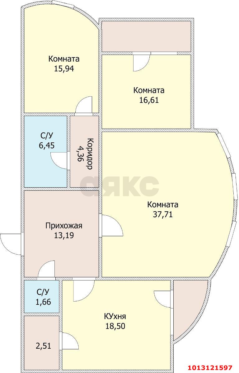 Фото №19: 3-комнатная квартира 117 м² - Краснодар, Фестивальный, ул. Гаражная, 81/3