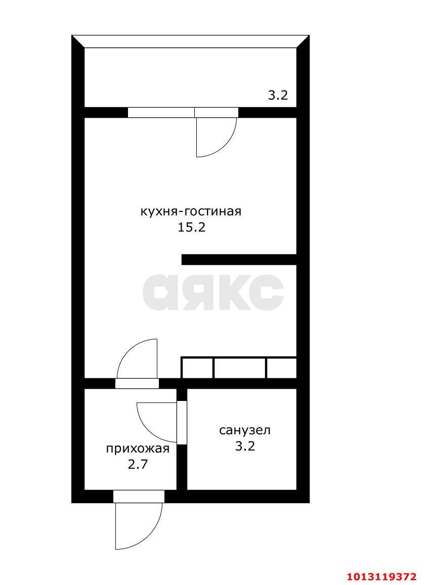 Фото №8: Студия 23 м² - Краснодар, Парк Победы, ул. Героя Пешкова, 14к2