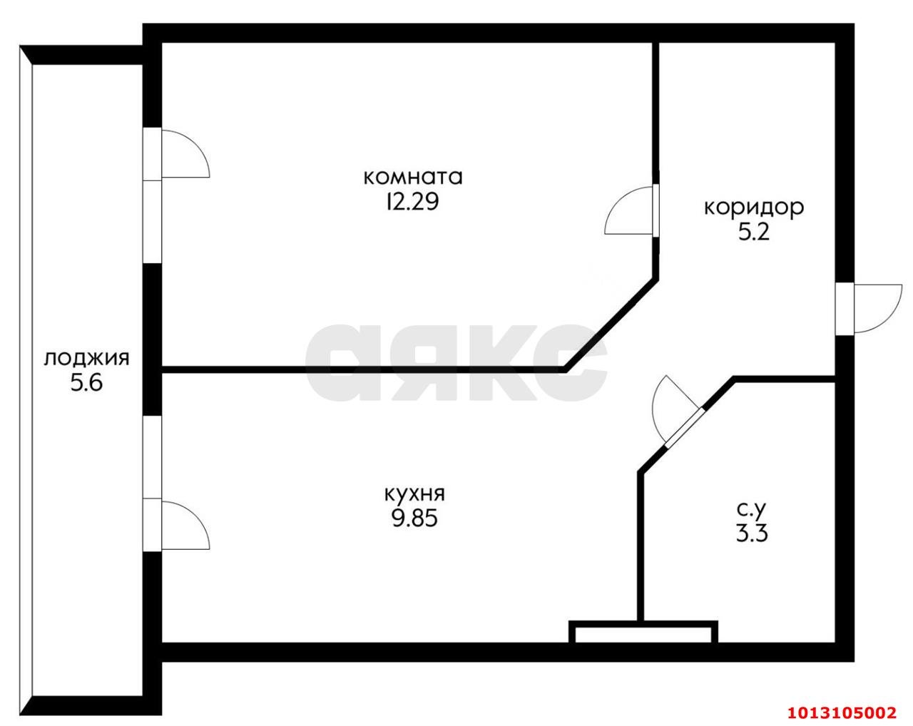 Фото №14: 1-комнатная квартира 39 м² - Краснодар, жилой комплекс Жилой Квартал, ул. Куликова Поля, 6