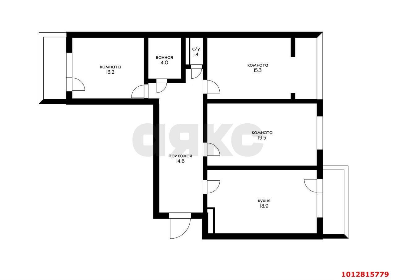 Фото №17: 3-комнатная квартира 90 м² - Краснодар, жилой комплекс Димитрова, ул. Димитрова, 3/2