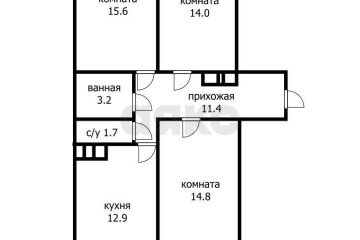 Фото №1: 3-комнатная квартира 86 м² - Краснодар, мкр. жилой комплекс Абрикосово, ул. имени Героя Георгия Бочарникова, 4к1