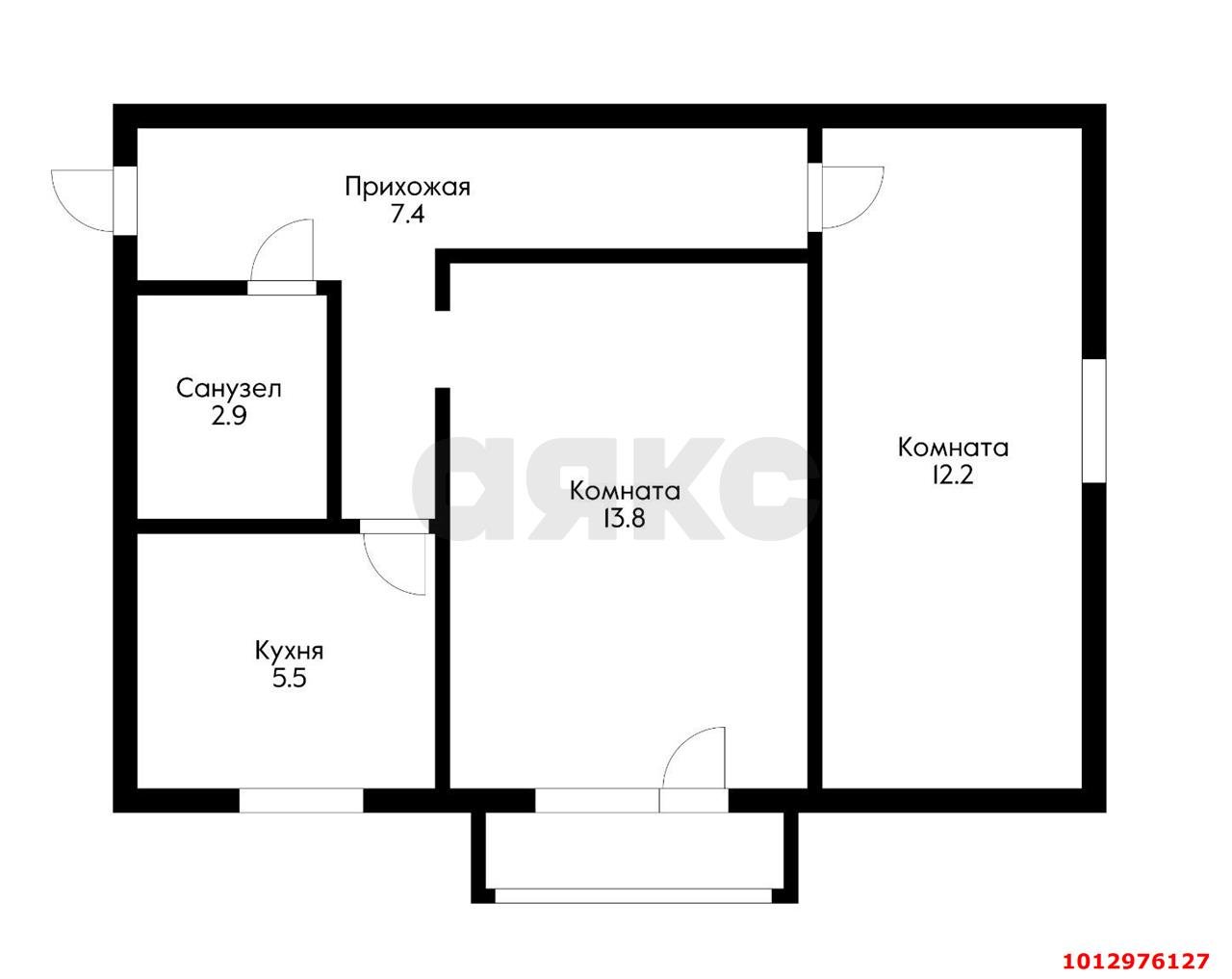 Фото №8: 2-комнатная квартира 46 м² - Берёзовый, Витаминкомбинат, ул. Профессора Рудакова, 4