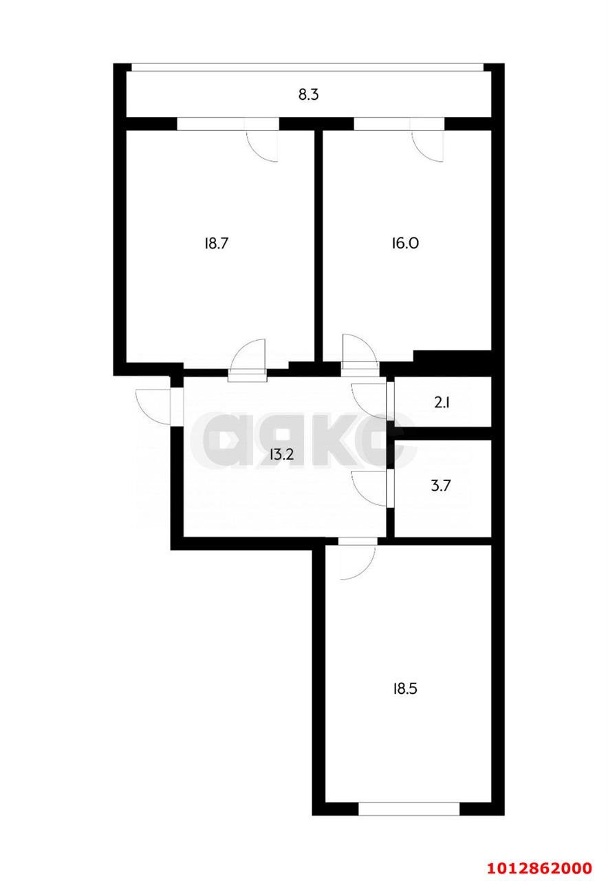 Фото №15: 2-комнатная квартира 80 м² - Краснодар, Фестивальный, 