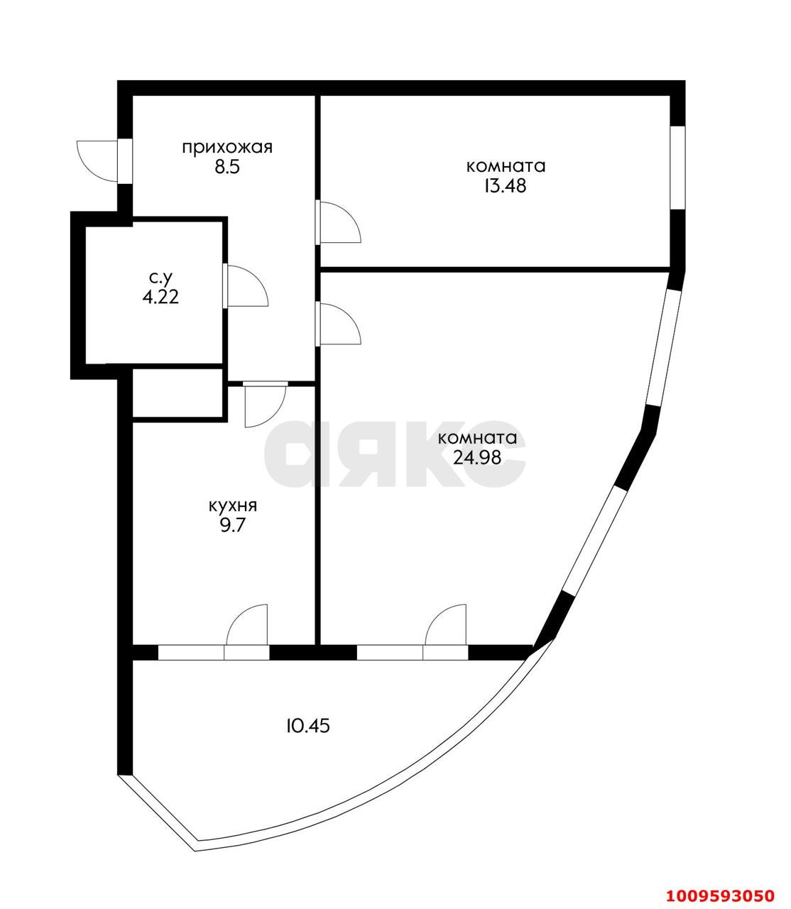 Фото №10: 2-комнатная квартира 71 м² - Краснодар, жилой комплекс Россинский Парк, ул. Командорская, 15/1