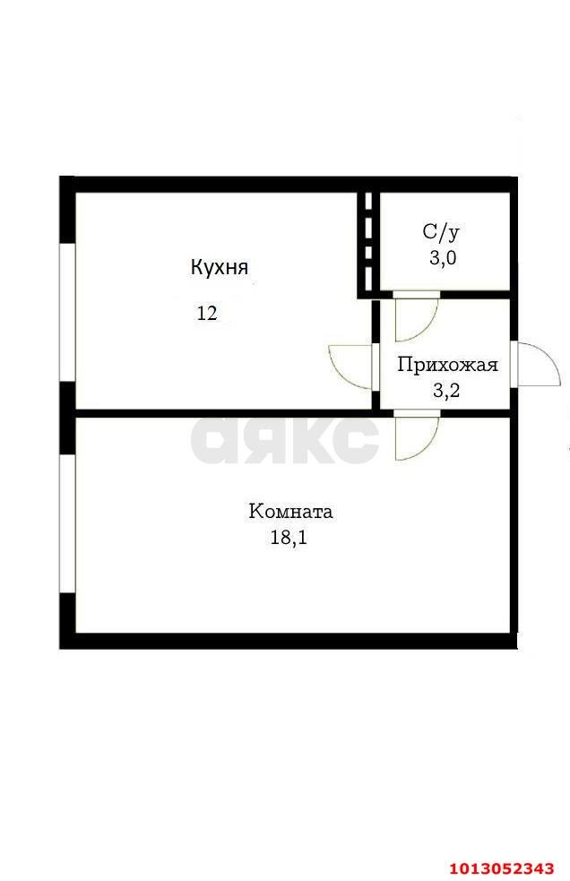 Фото №8: 1-комнатная квартира 36 м² - Краснодар, Комсомольский, ул. Уральская, 115