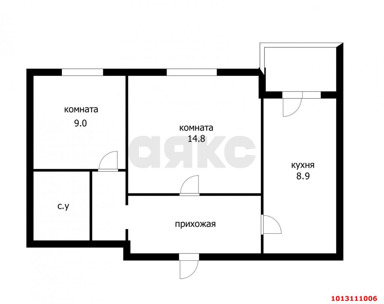 Фото №10: 2-комнатная квартира 47 м² - Краснодар, Фестивальный, ул. имени Дзержинского, 105