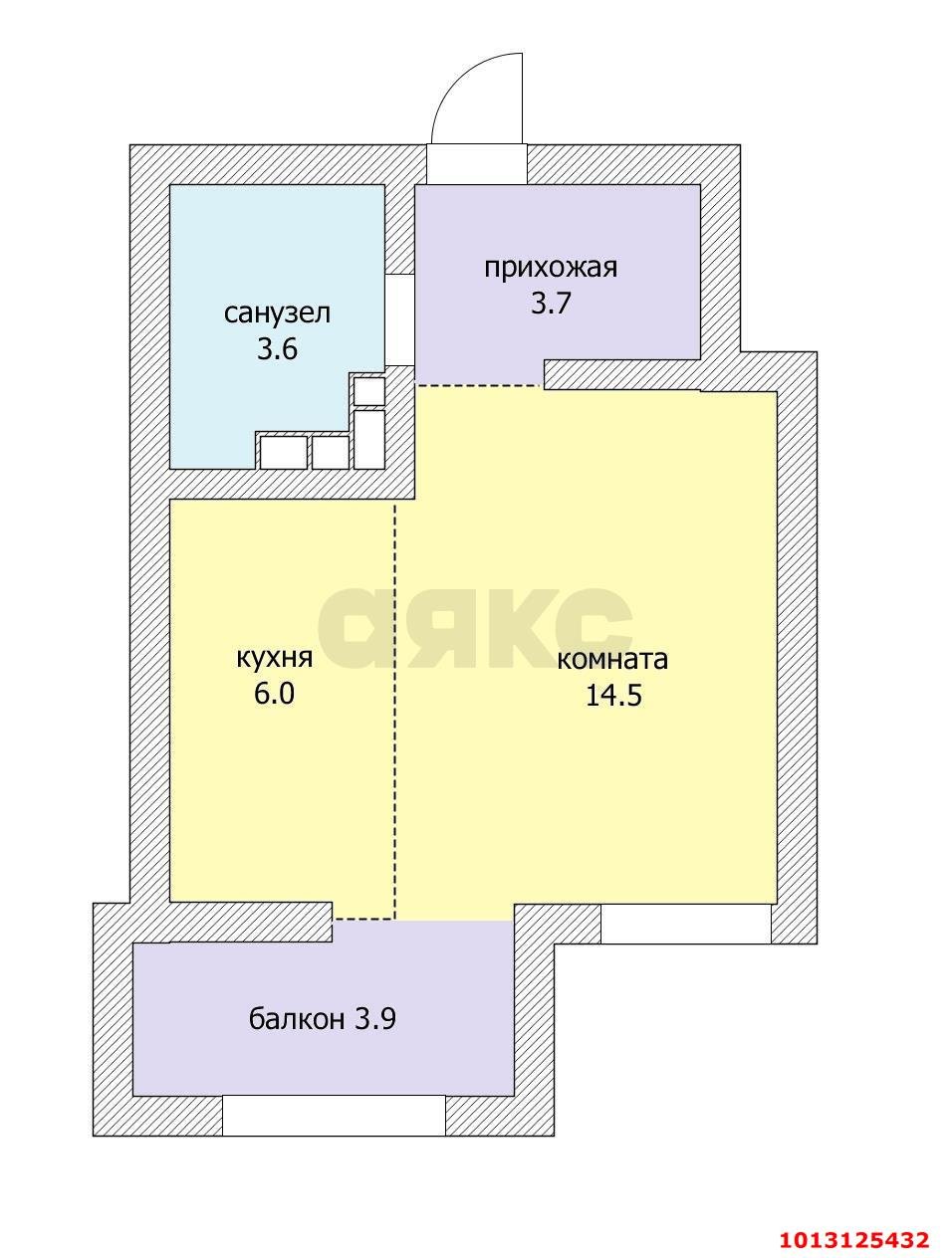 Фото №18: 1-комнатная квартира 32 м² - Краснодар, жилой комплекс Новелла, ул. Питерская, 40к1