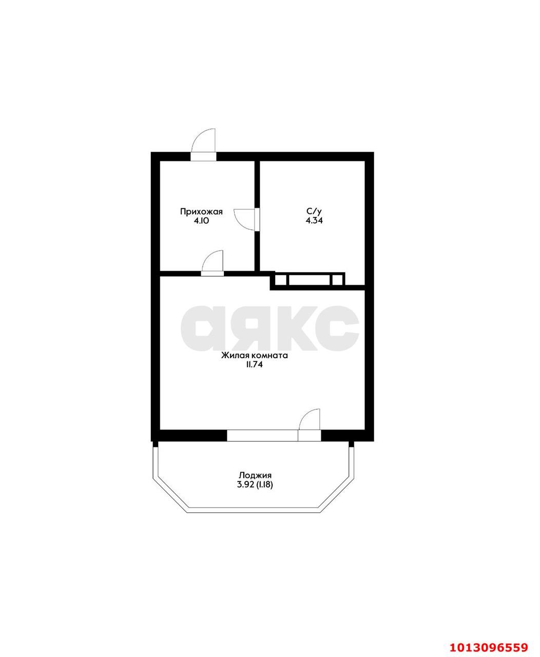 Фото №5: Студия 20 м² - Краснодар, Славянский, ул. Красных Партизан, 1/4к16