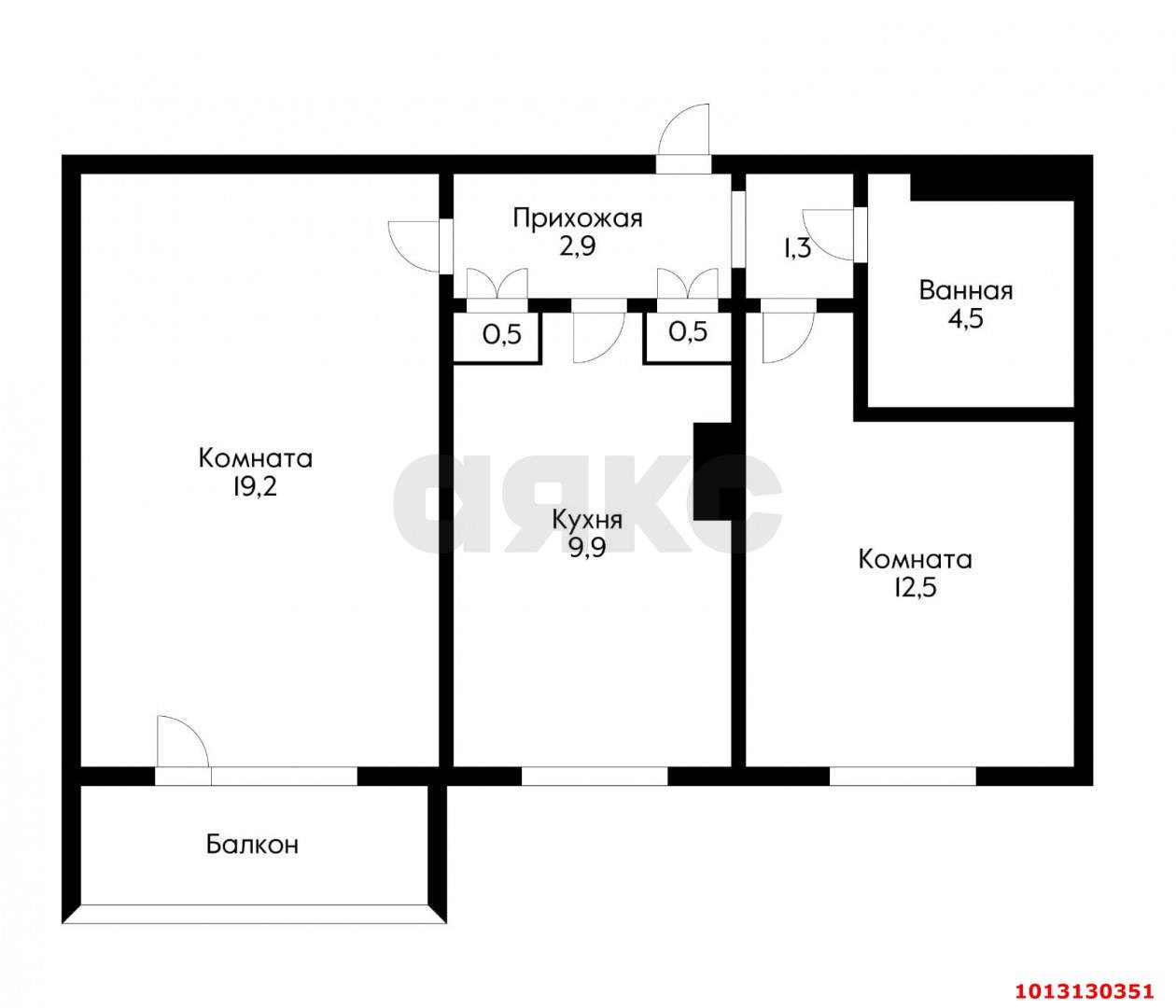 Фото №9: 2-комнатная квартира 54 м² - Краснодар, Гидростроителей, ул. Игнатова, 51