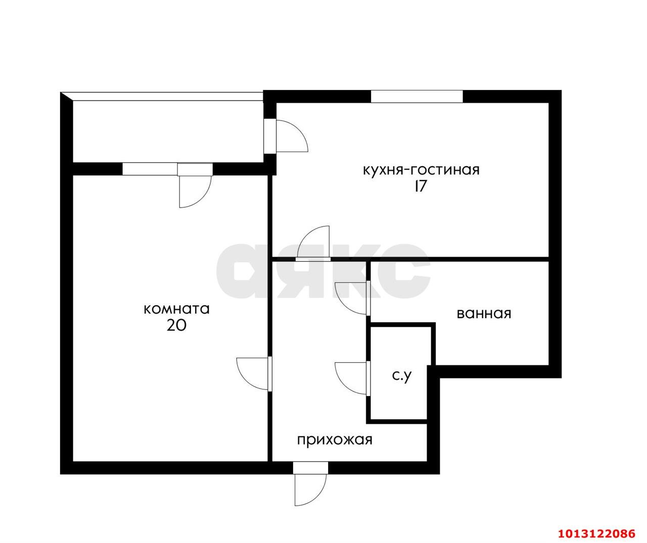 Фото №10: 1-комнатная квартира 57 м² - Краснодар, Восточно-Кругликовский, ул. Черкасская, 91