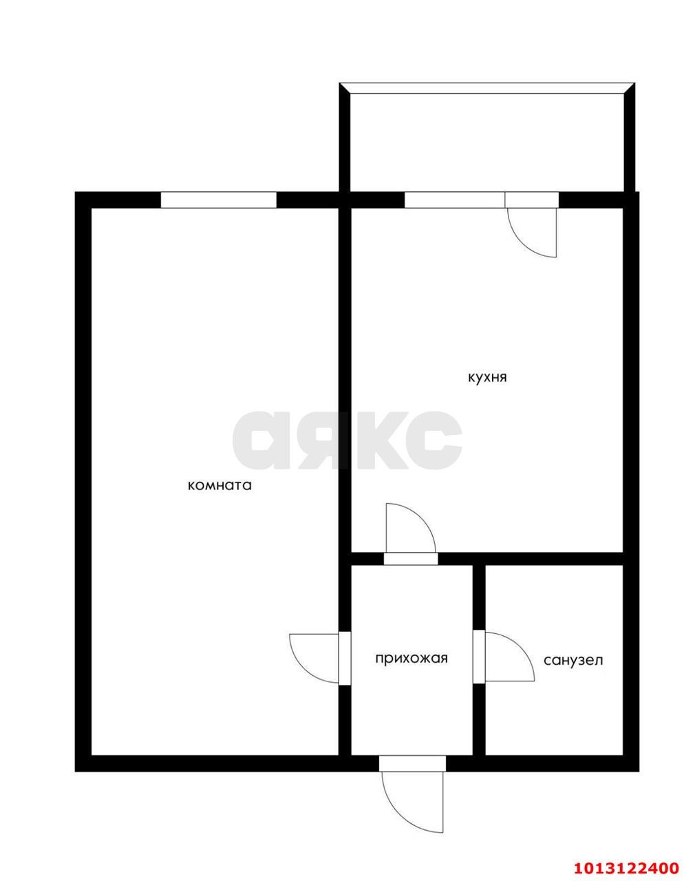 Фото №13: 1-комнатная квартира 32 м² - Новая Адыгея, жилой комплекс Новая Адыгея, ул. Бжегокайская, 90/1к4