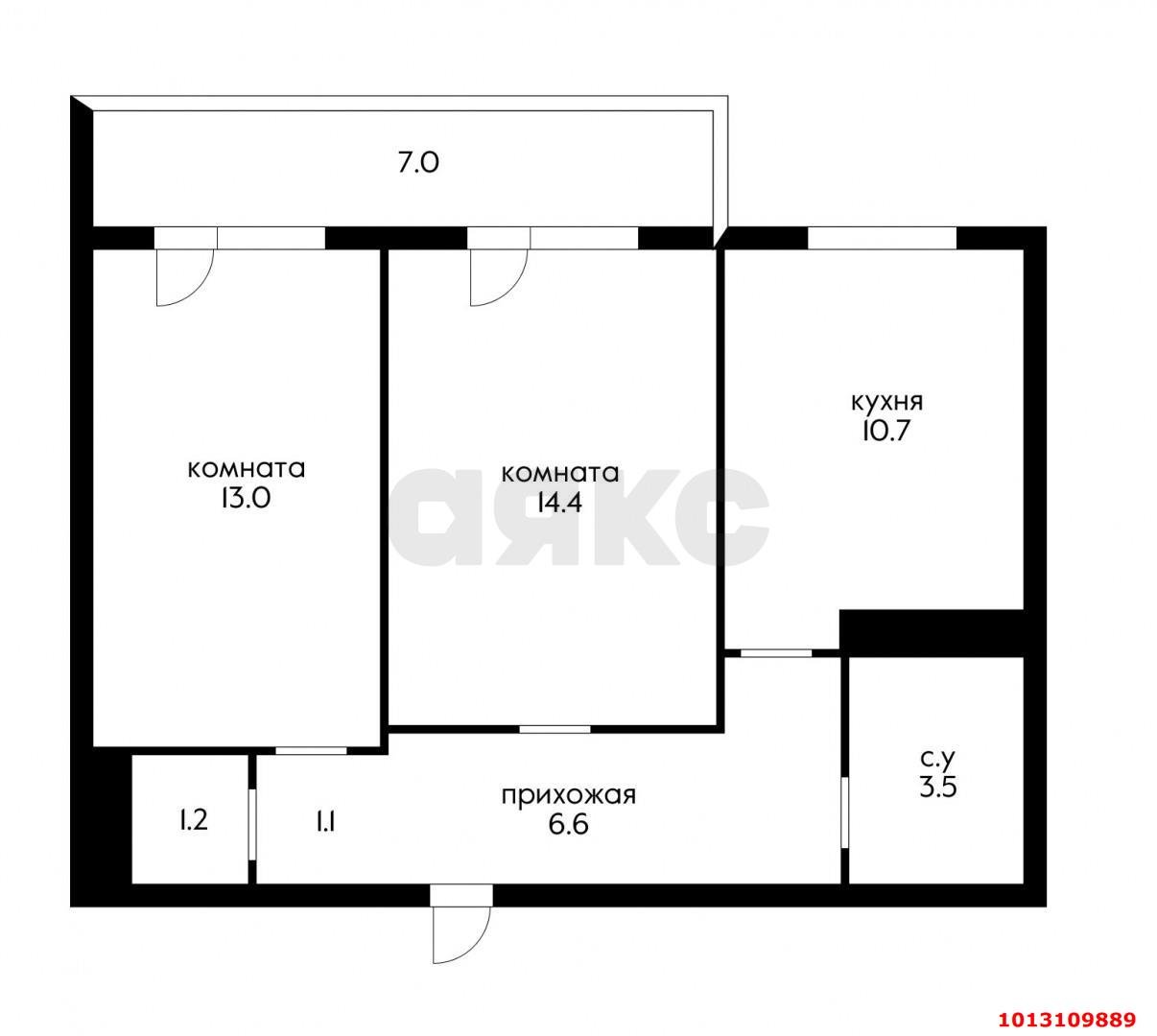 Фото №19: 2-комнатная квартира 57 м² - Краснодар, Калинино, пер. Корчагинский, 3