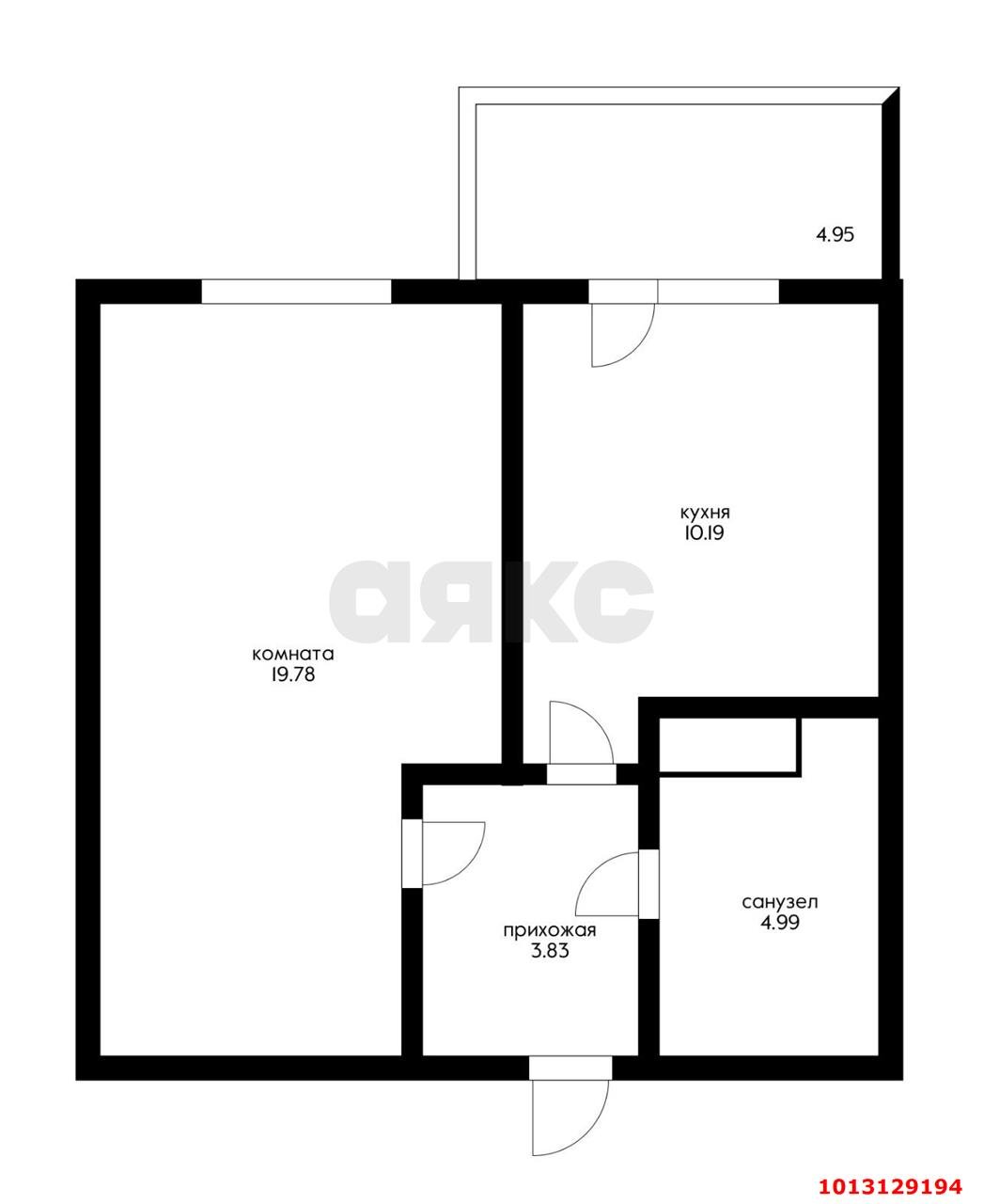 Фото №12: 1-комнатная квартира 44 м² - Краснодар, жилой комплекс Аврора Парк, ул. Шоссе Нефтяников, 22к2