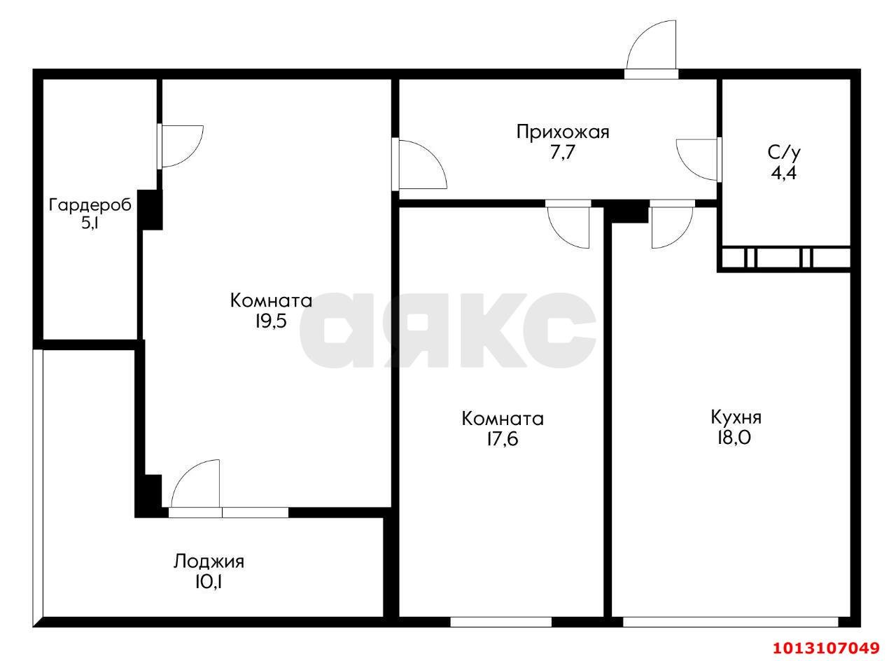 Фото №17: 2-комнатная квартира 80 м² - Краснодар, жилой комплекс Оазис, ул. Клубная, 11