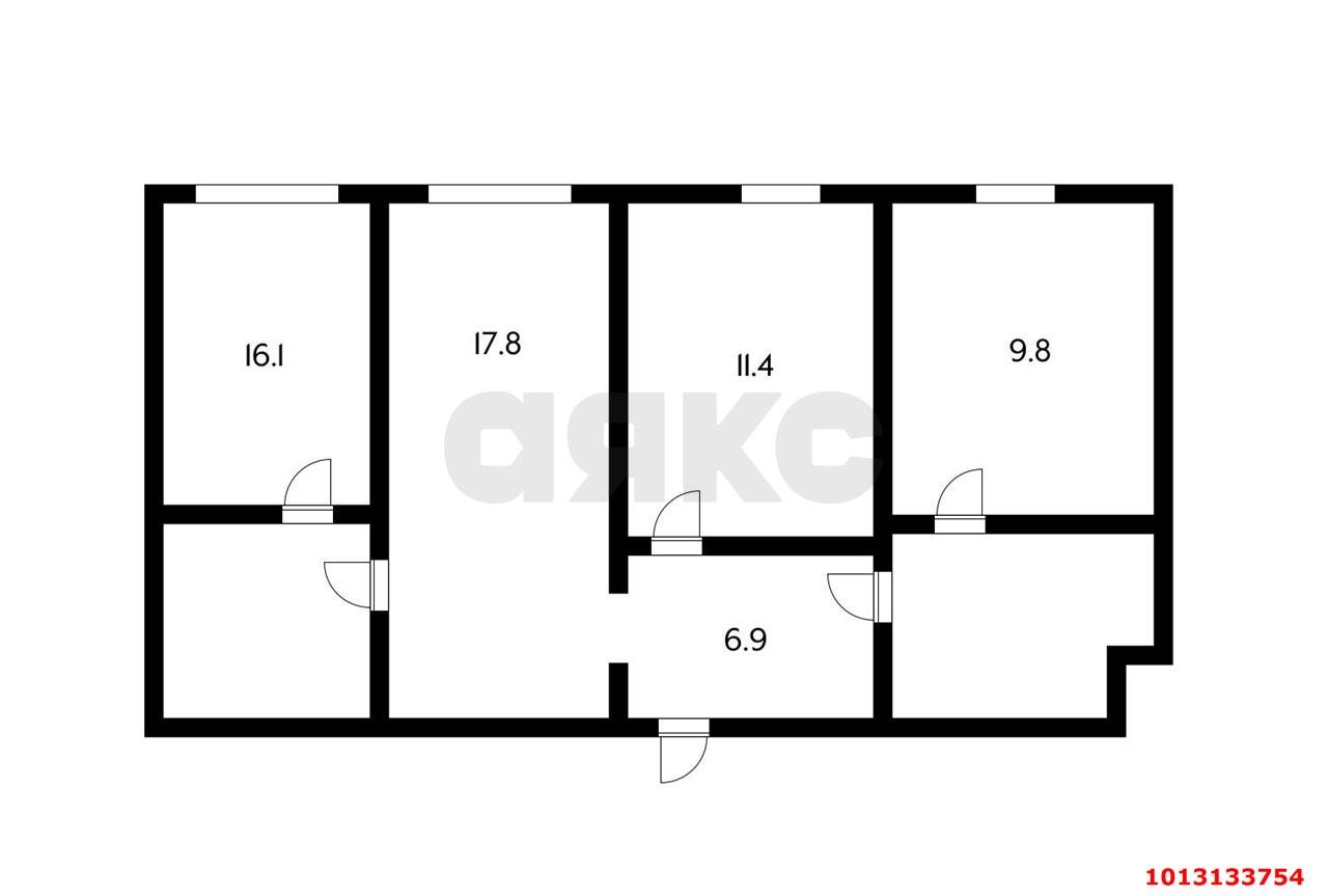 Фото №16: 3-комнатная квартира 68 м² - Старотитаровская, пер. Рабочий, 43