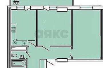 Фото №3: 2-комнатная квартира 72 м² - Краснодар, мкр. Музыкальный, ул. имени Сергея Есенина, 110/1