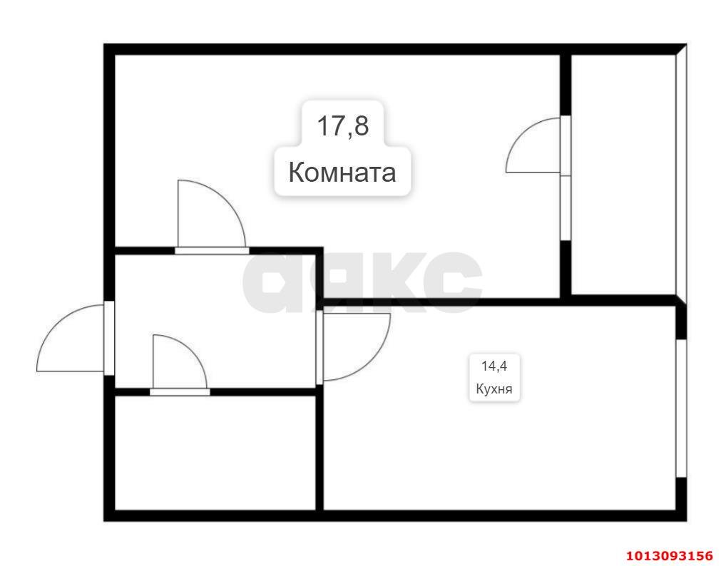 Фото №8: 1-комнатная квартира 43 м² - Краснодар, Новый, ул. Апрельская