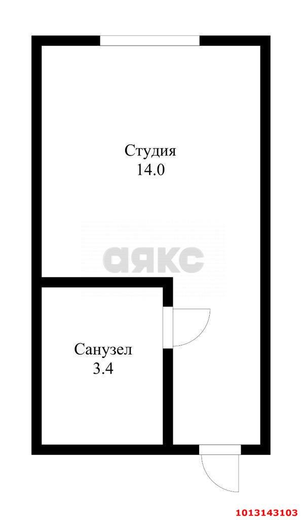 Фото №6: Студия 17 м² - Краснодар, Хлопчато-бумажный Комбинат, ул. Алтайская, 2