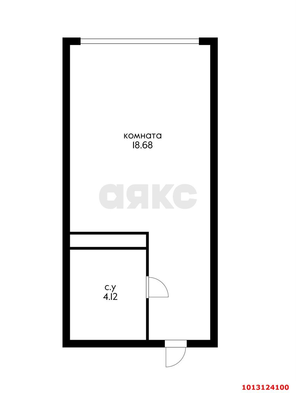 Фото №7: Студия 22 м² - Краснодар, Черёмушки, ул. Обрывная, 132/1