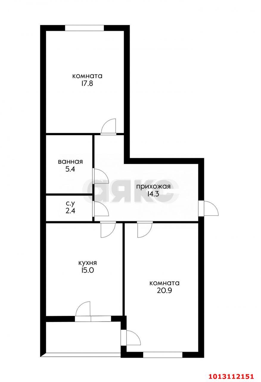 Фото №19: 2-комнатная квартира 80 м² - Краснодар, Восточно-Кругликовский, ул. Черкасская, 87