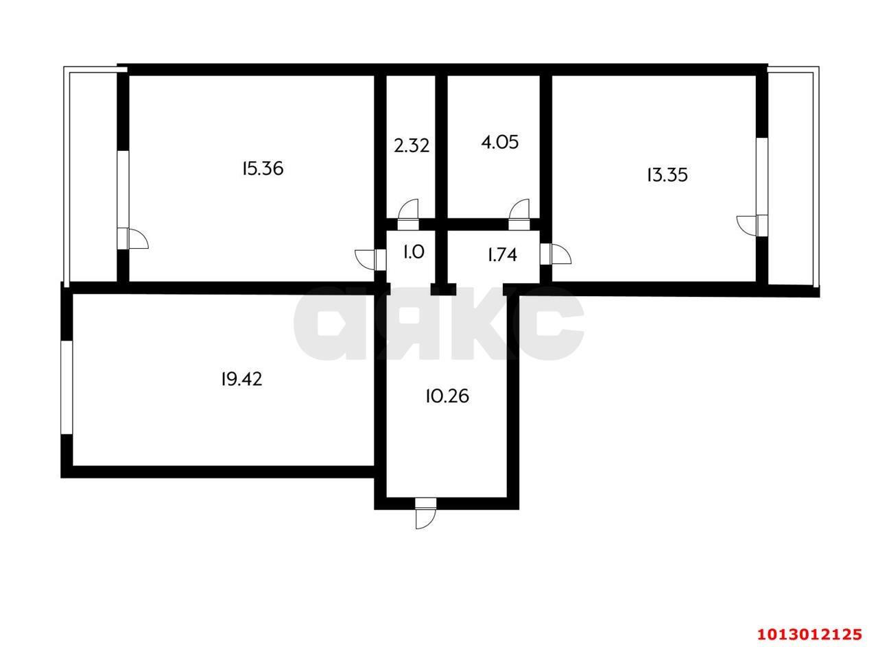 Фото №5: 2-комнатная квартира 67 м² - Краснодар, Новый, ул. 9-я Тихая, 17