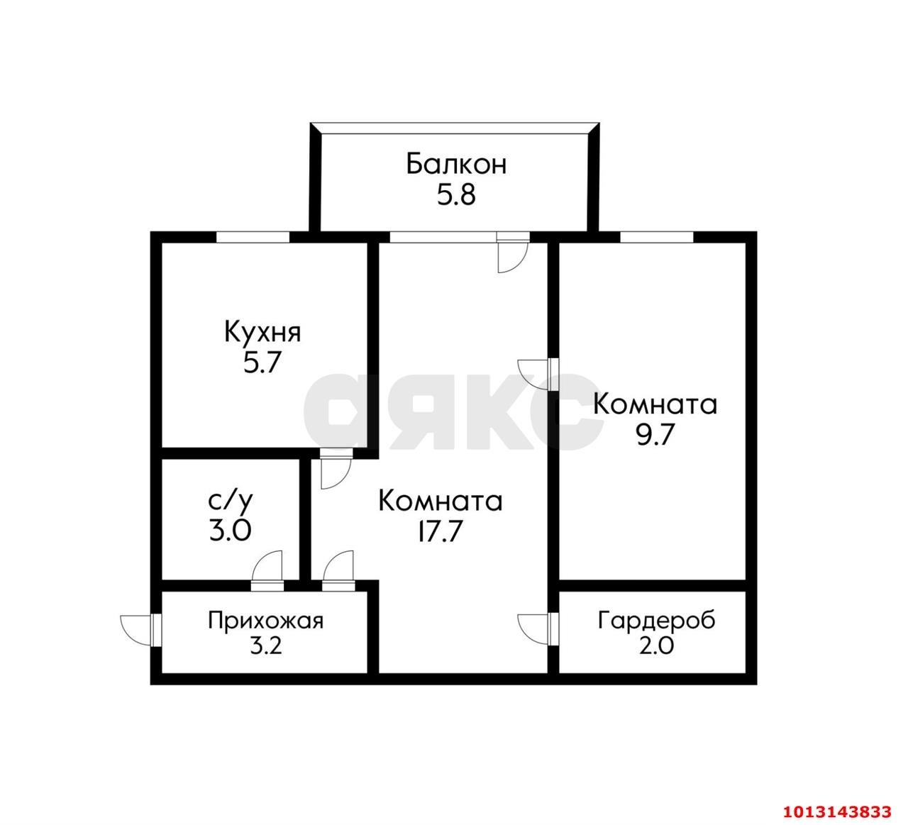 Фото №10: 2-комнатная квартира 44 м² - Яблоновский, ул. Заводская, 14