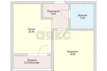 Фото №2: 1-комнатная квартира 32 м² - Краснодар, мкр. жилой комплекс Облака, ул. имени Генерала Корнилова, 9к2