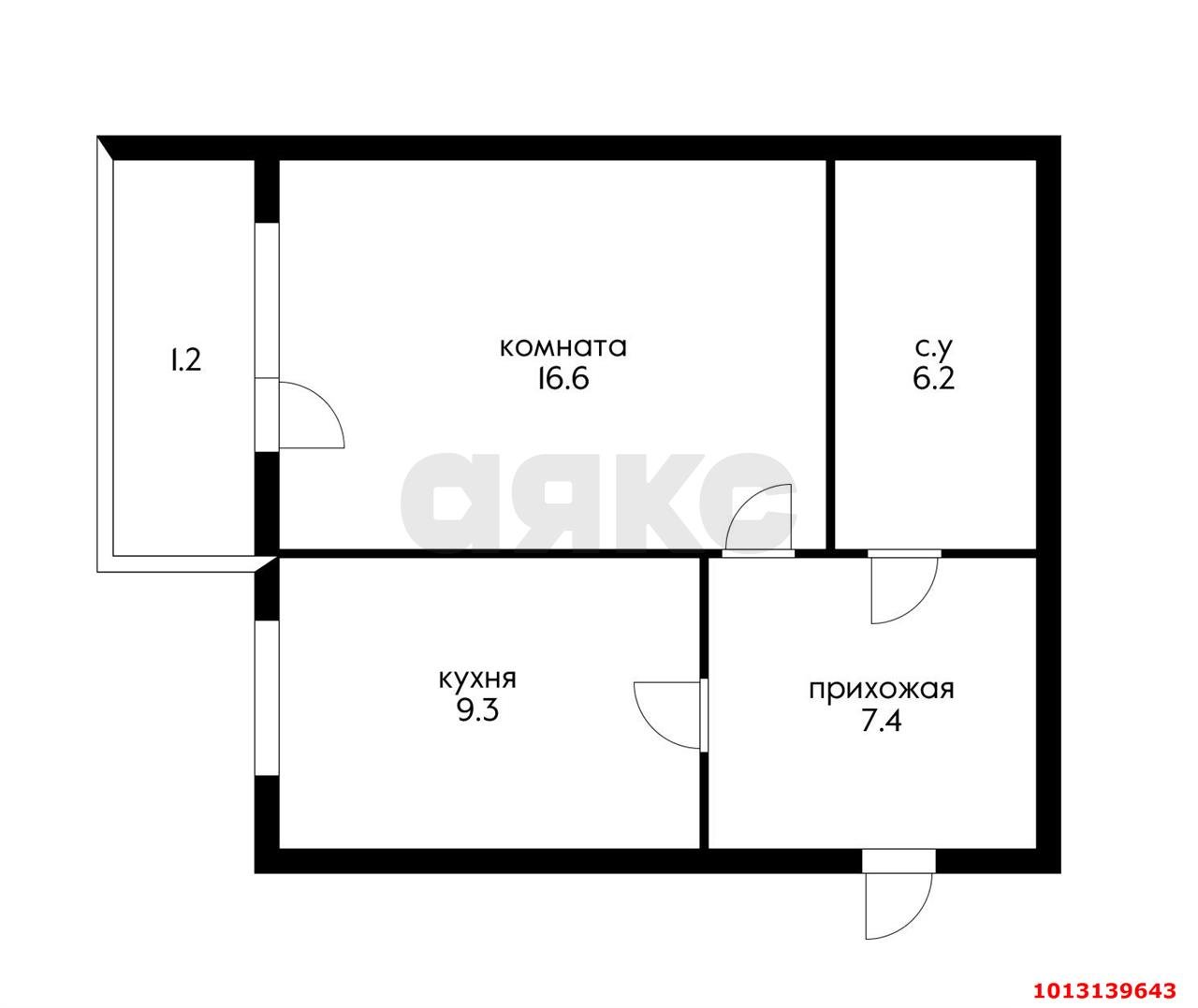 Фото №9: 1-комнатная квартира 43 м² - Краснодар, Музыкальный, пр-д Ангарский, 3