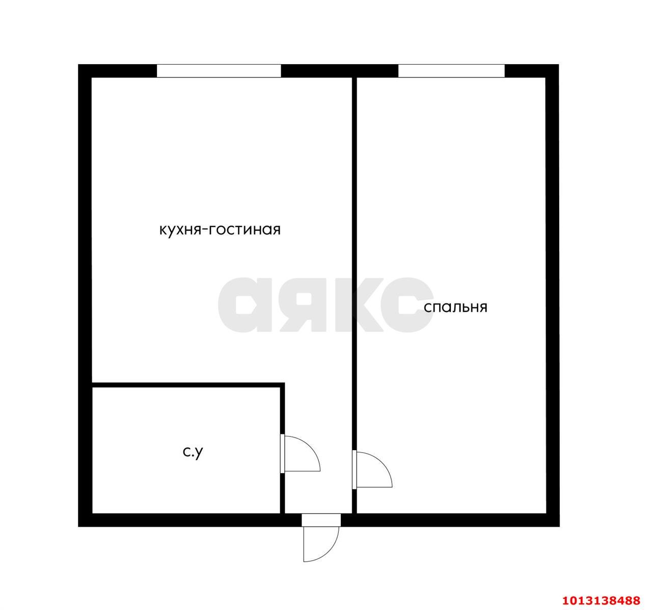 Фото №20: 1-комнатная квартира 56 м² - Краснодар, Центральный, ул. Будённого, 129