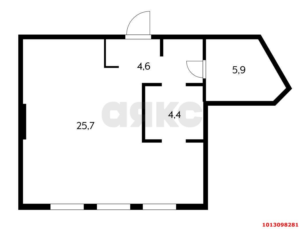 Фото №13: 1-комнатная квартира 42 м² - Краснодар, Табачная Фабрика, ул. Кругликовская, 3/19