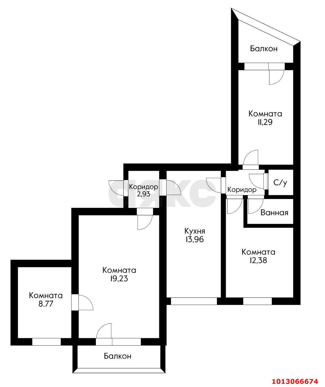 Фото №16: 3-комнатная квартира 80 м² - Краснодар, Школьный, ул. Школьная, 15