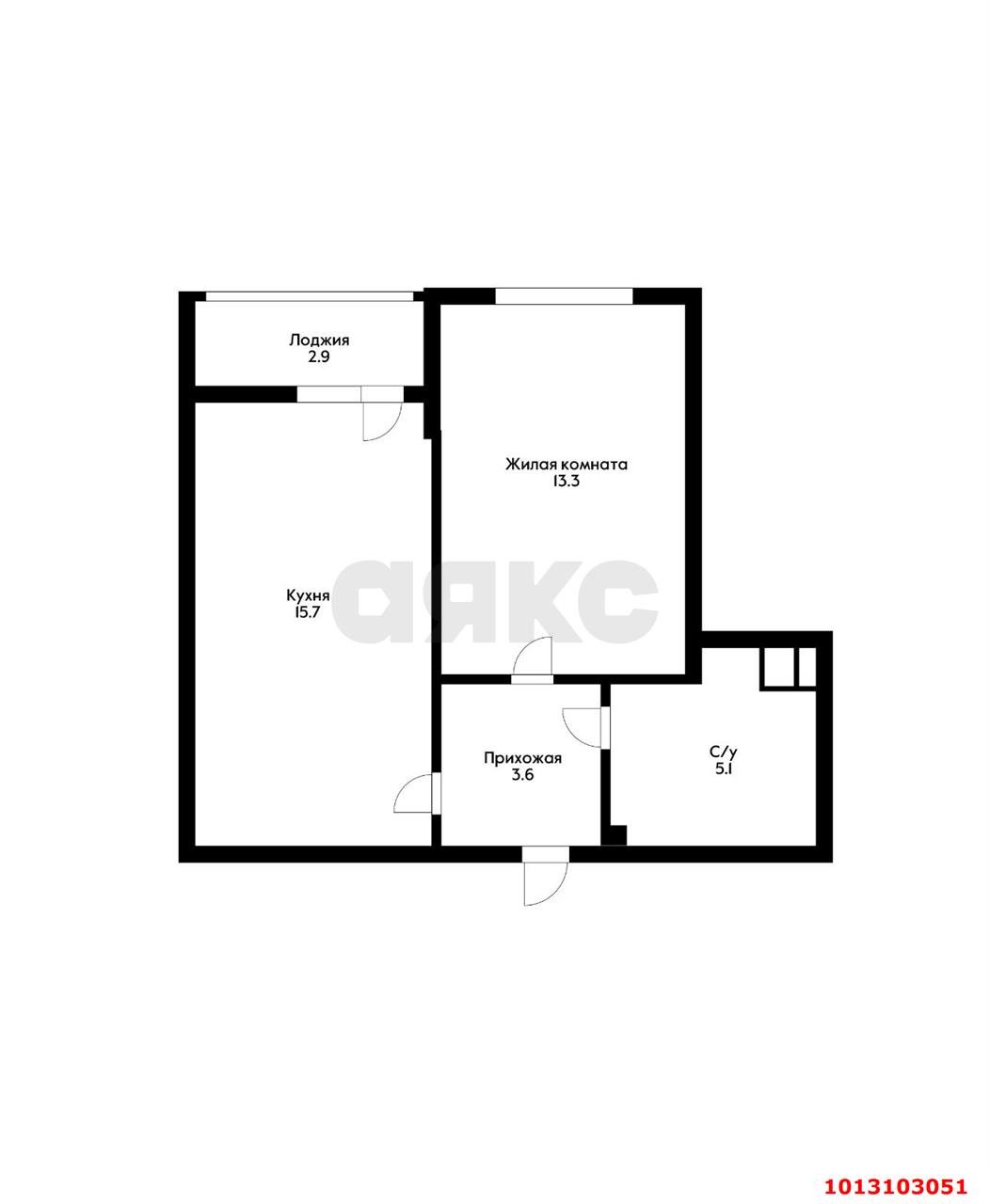 Фото №15: 1-комнатная квартира 40 м² - Краснодар, жилой комплекс Самолёт, ул. Западный Обход, 39/2