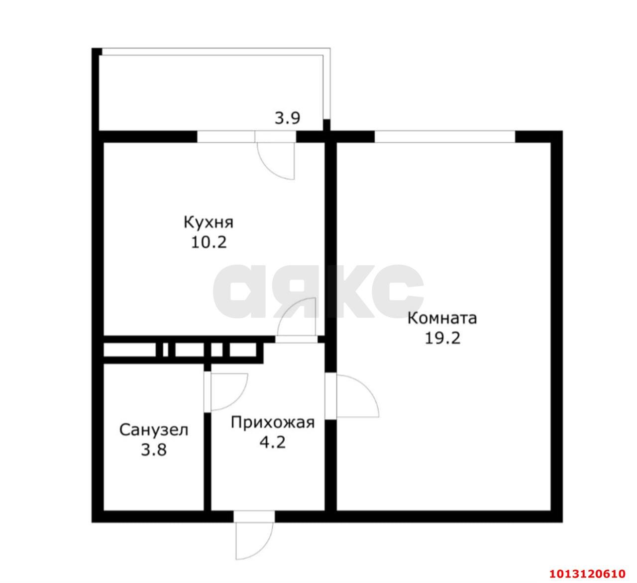 Фото №10: 1-комнатная квартира 40 м² - Краснодар, Восточно-Кругликовский, ул. Генерала Трошева, 39