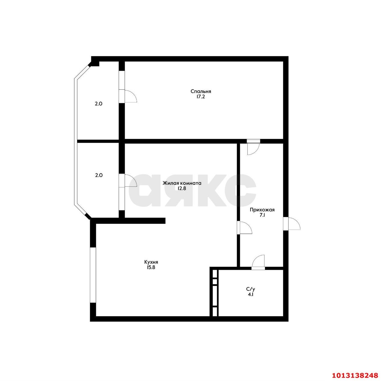 Фото №2: 2-комнатная квартира 62 м² - Краснодар, Пашковский, ул. имени В.Н. Мачуги, 166/1