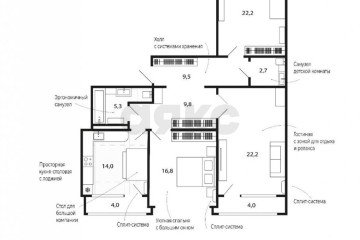 Фото №3: 3-комнатная квартира 115 м² - Краснодар, мкр. жилой комплекс Покровский, 