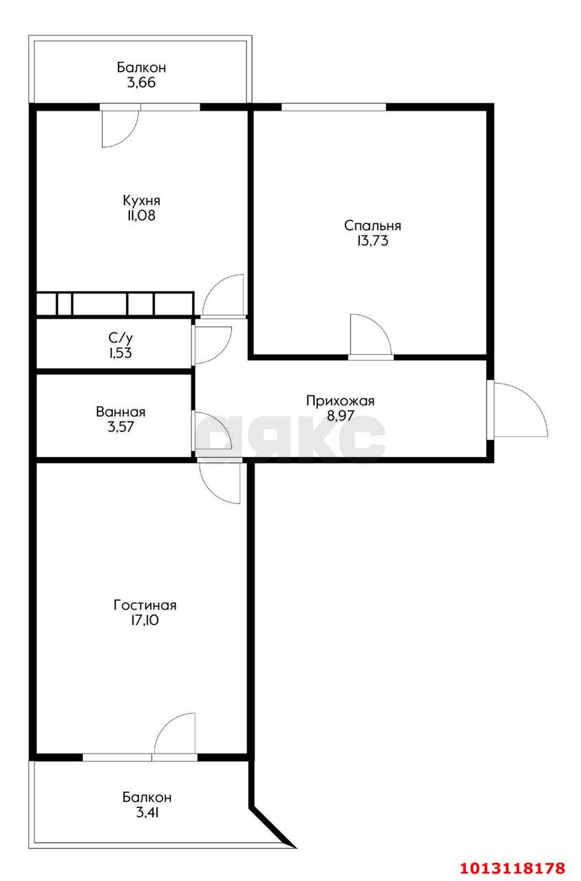 Фото №6: 2-комнатная квартира 60 м² - Краснодар, Гидростроителей, ул. Игнатова, 4/3к2