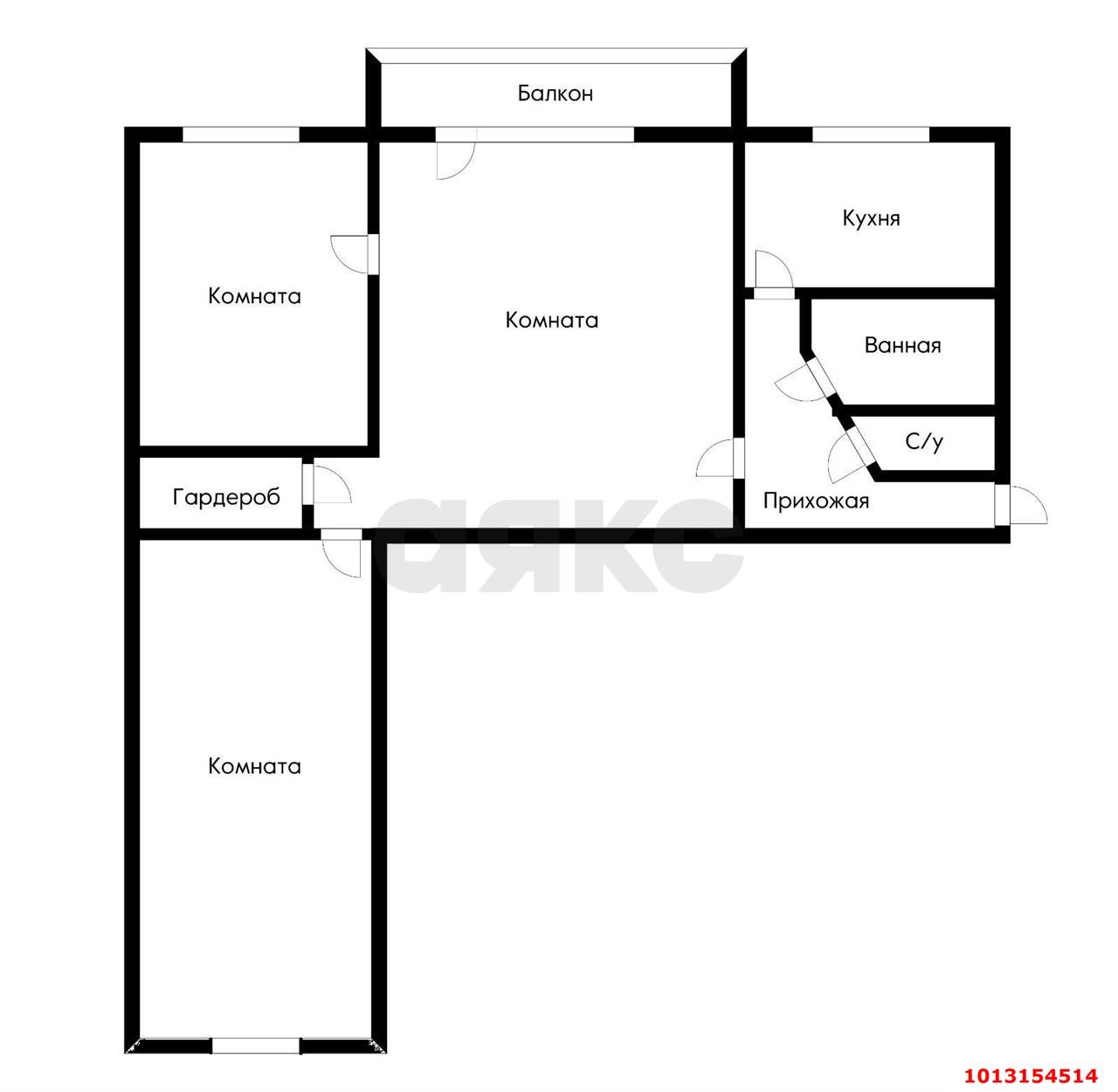 Фото №15: 3-комнатная квартира 58 м² - Краснодар, Славянский, ул. Сочинская, 25