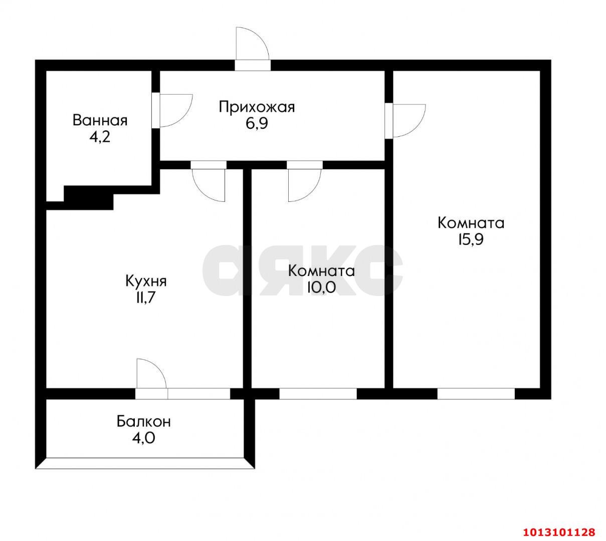 Фото №15: 2-комнатная квартира 52 м² - Краснодар, жилой комплекс Победный, ул. Евгении Жигуленко, 13к2