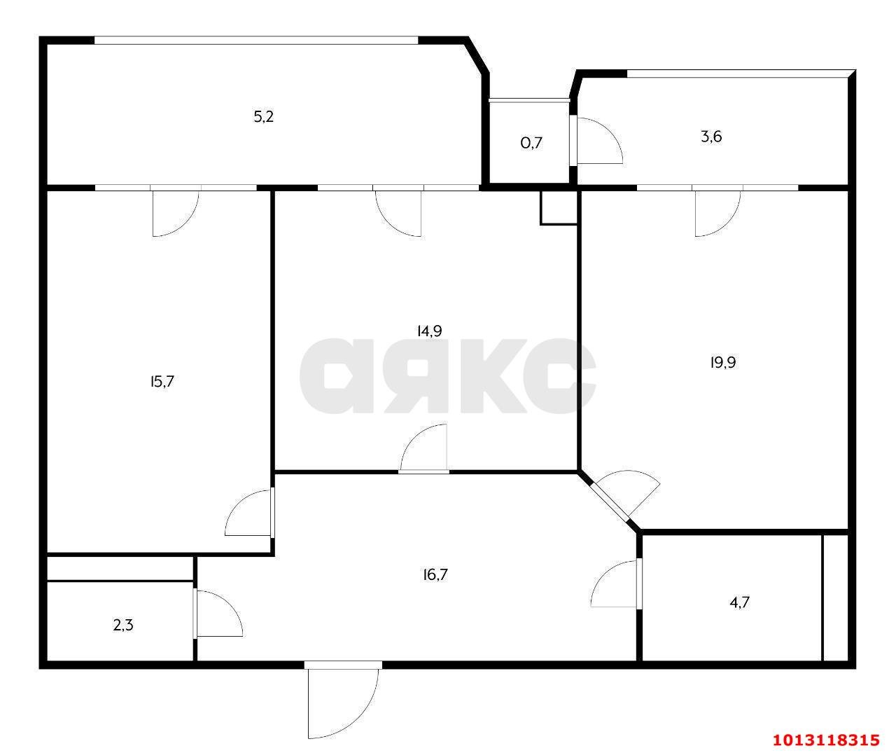 Фото №8: 2-комнатная квартира 89 м² - Краснодар, жилой комплекс Девелопмент Плаза, ул. имени 40-летия Победы, 33Г