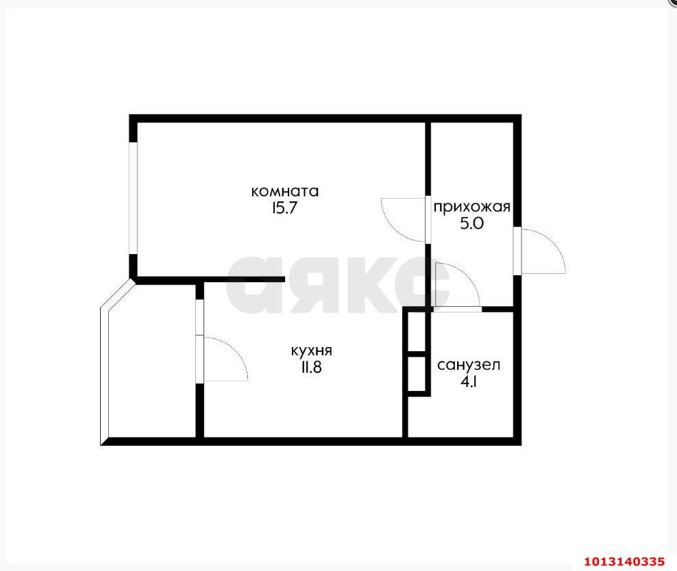 Фото №3: 1-комнатная квартира 40 м² - Краснодар, жилой комплекс Сказка Град, 