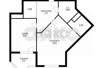 Фото №2: 1-комнатная квартира 50 м² - Краснодар, мкр. 2-я Площадка, ул. Ветеранов, 85