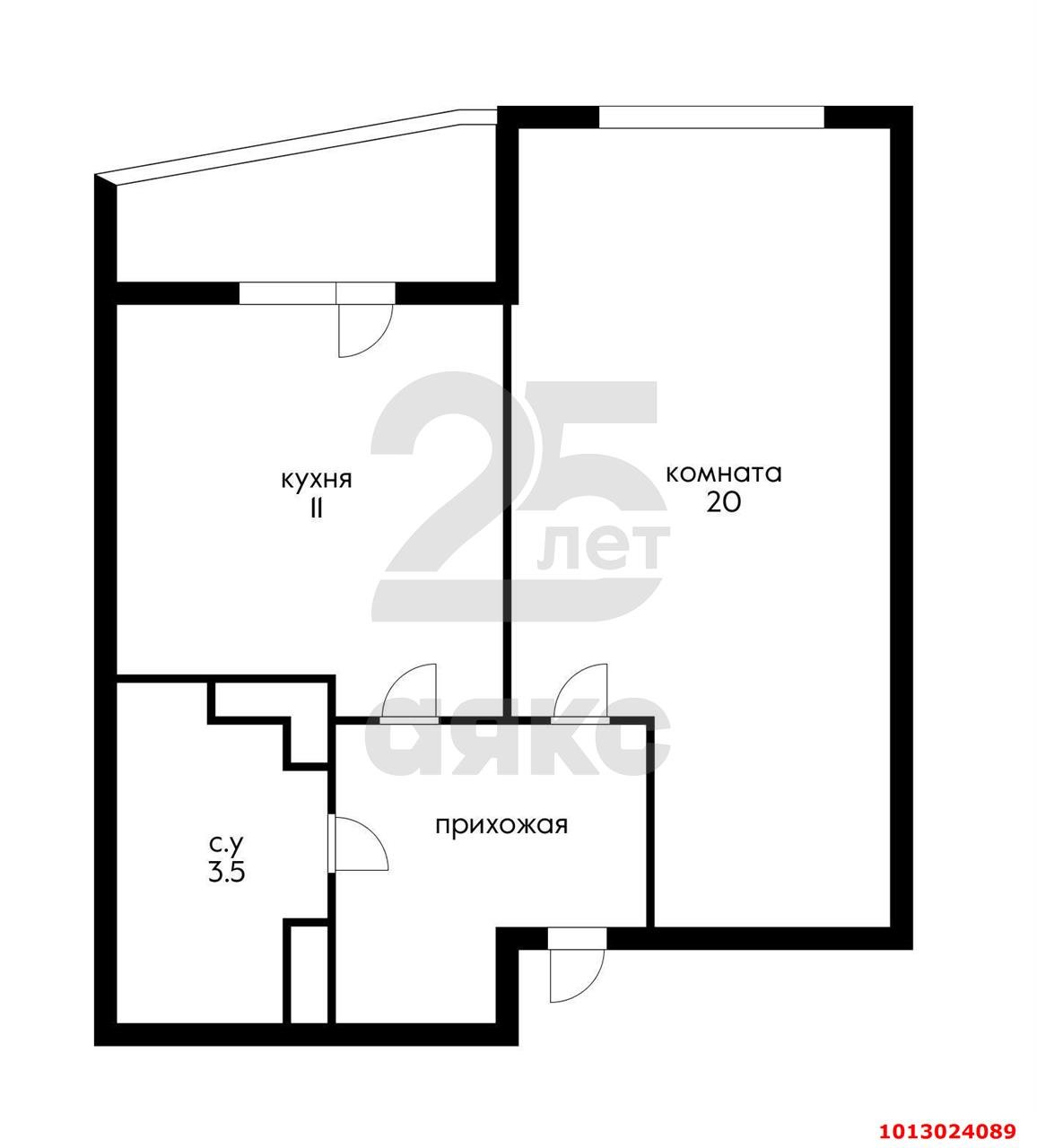 Фото №6: 1-комнатная квартира 42 м² - Краснодар, жилой комплекс Кино, ул. Уральская, 100