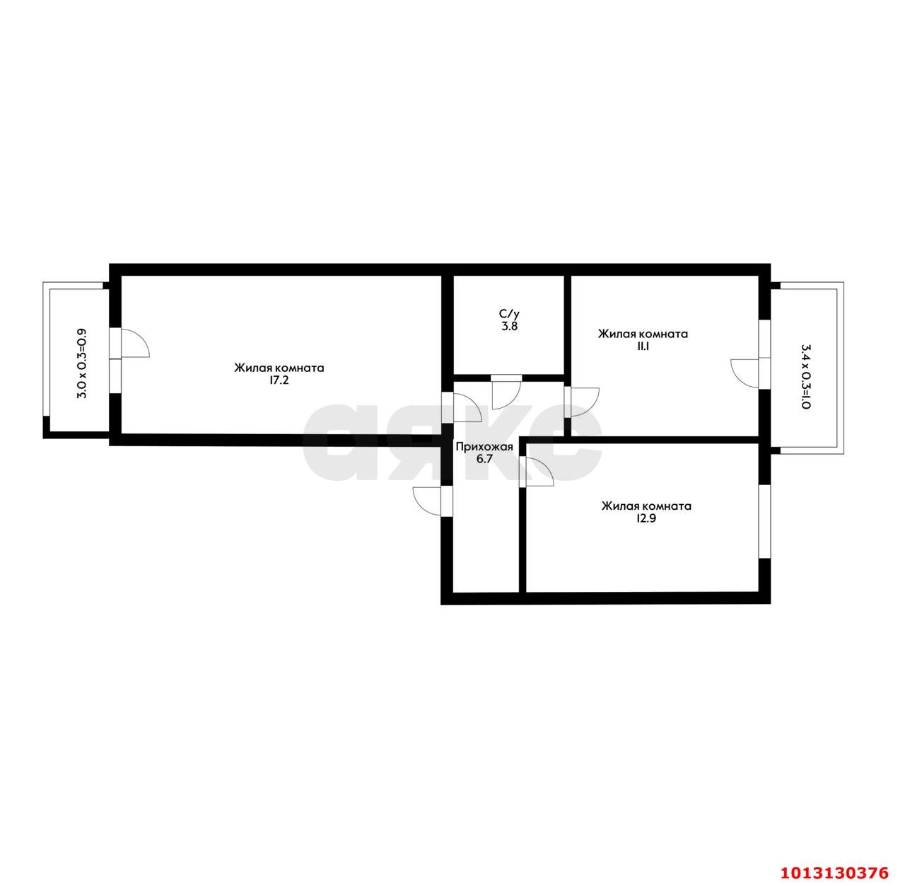 Фото №4: 2-комнатная квартира 57 м² - Новая Адыгея, ул. Тургеневское шоссе, 33с3