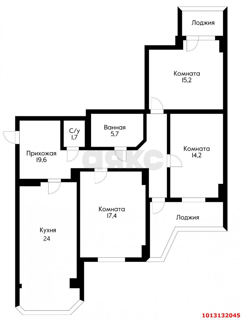 Фото №14: 3-комнатная квартира 106 м² - Краснодар, Славянский, ул. Азовская, 18