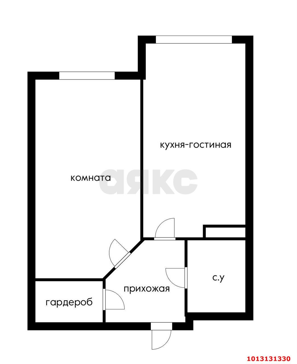 Фото №13: 1-комнатная квартира 43 м² - Анапа, жилой комплекс Бельведер, ул. Таманская, 121к10